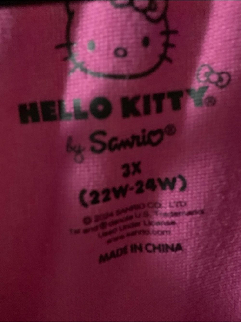HELLO KITTY pajama set women 3X long Sleeve/leg - Picture 4 of 12